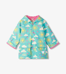 Baby &amp; Toddler Baby &amp; Toddler Girls Happy Skies Button-Up Rain Jacket | Hatley Rainwear