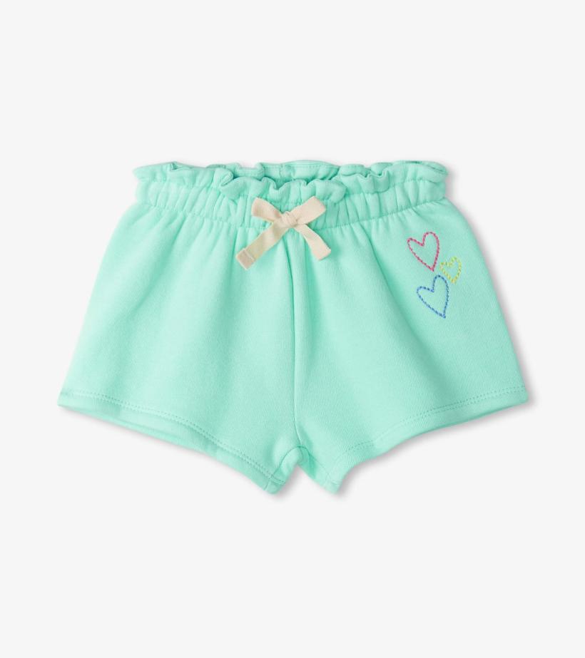 Baby &amp; Toddler Baby &amp; Toddler Girls Ice Green Paper Bag Shorts | Hatley Bottoms