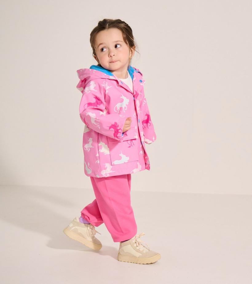 Baby &amp; Toddler Baby &amp; Toddler Girls Mystical Unicorn Colour Changing Button-Up Rain J | Hatley Rainwear
