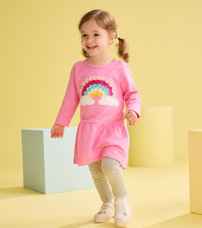 Baby &amp; Toddler Baby &amp; Toddler Girls Rainbow Cloud Flounce Skirt Dress | Hatley Dresses