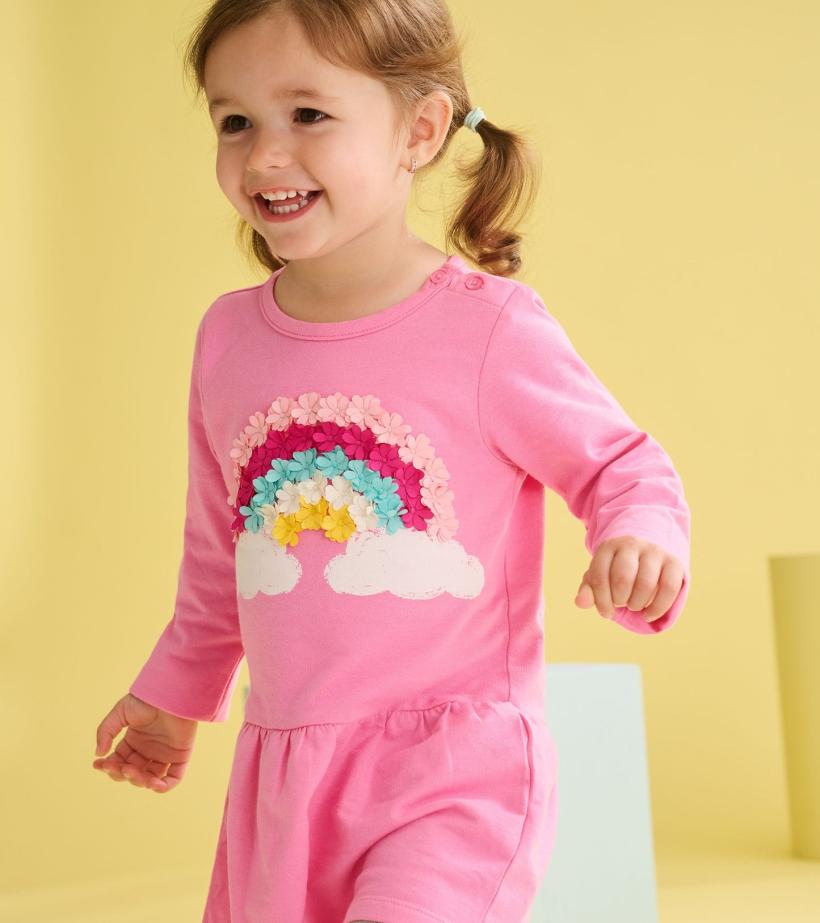 Baby &amp; Toddler Baby &amp; Toddler Girls Rainbow Cloud Flounce Skirt Dress | Hatley Dresses