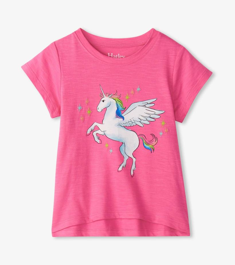 Baby &amp; Toddler Baby &amp; Toddler Girls Rainbow Unicorn Graphic Tee | Hatley Tops