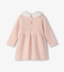 Baby &amp; Toddler Baby &amp; Toddler Girls Rose Elegance Herringbone Fur Trim Dress | Hatley Dresses
