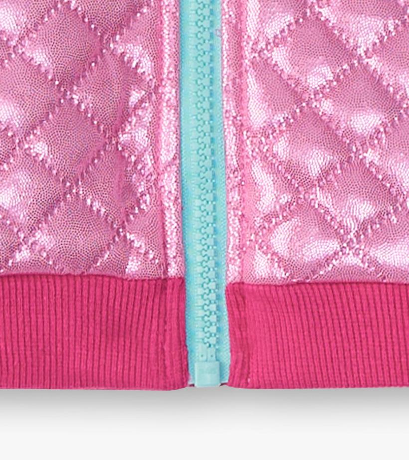 Baby &amp; Toddler Baby &amp; Toddler Girls Rose Violet Metallic Bomber Jacket | Hatley Sweaters