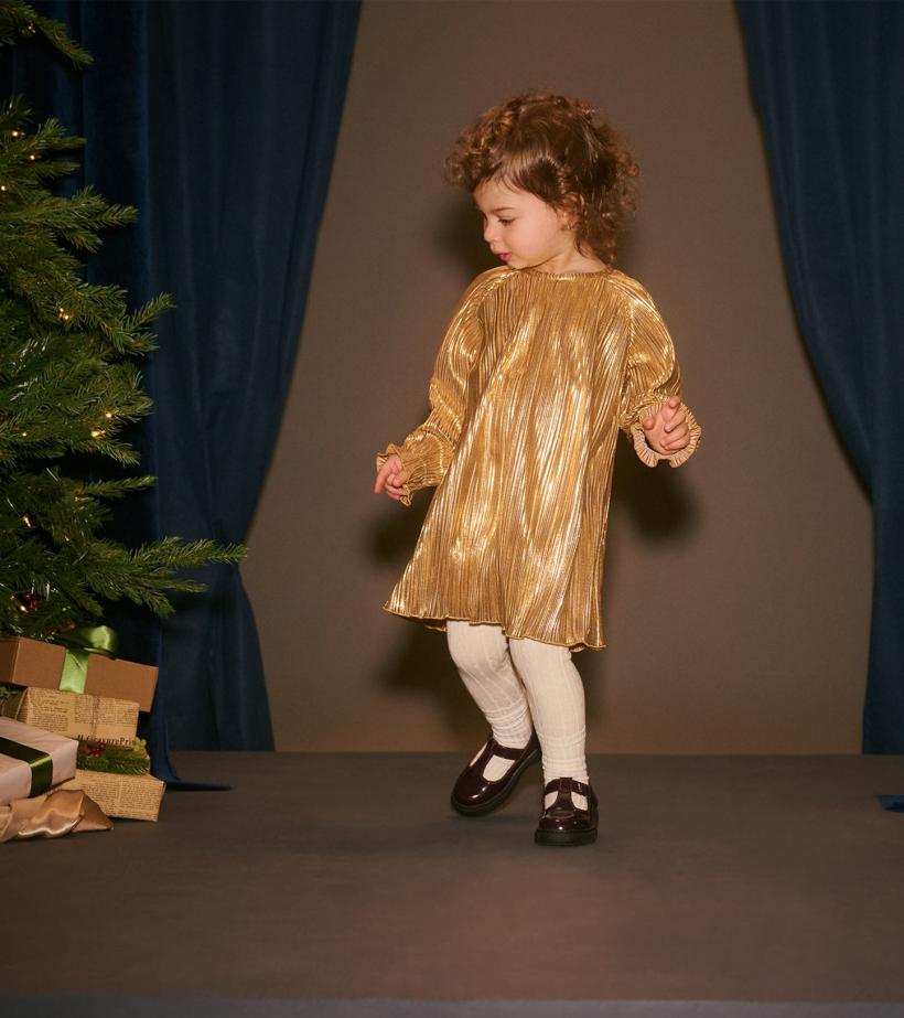 Baby &amp; Toddler Baby &amp; Toddler Gold Metallic Special Dress | Hatley Dresses