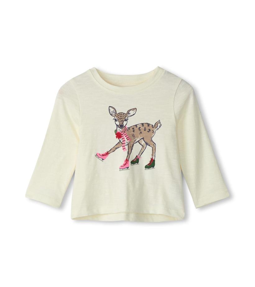 Baby &amp; Toddler Baby &amp; Toddler Skating Deer Long Sleeve T-Shirt | Hatley Tops