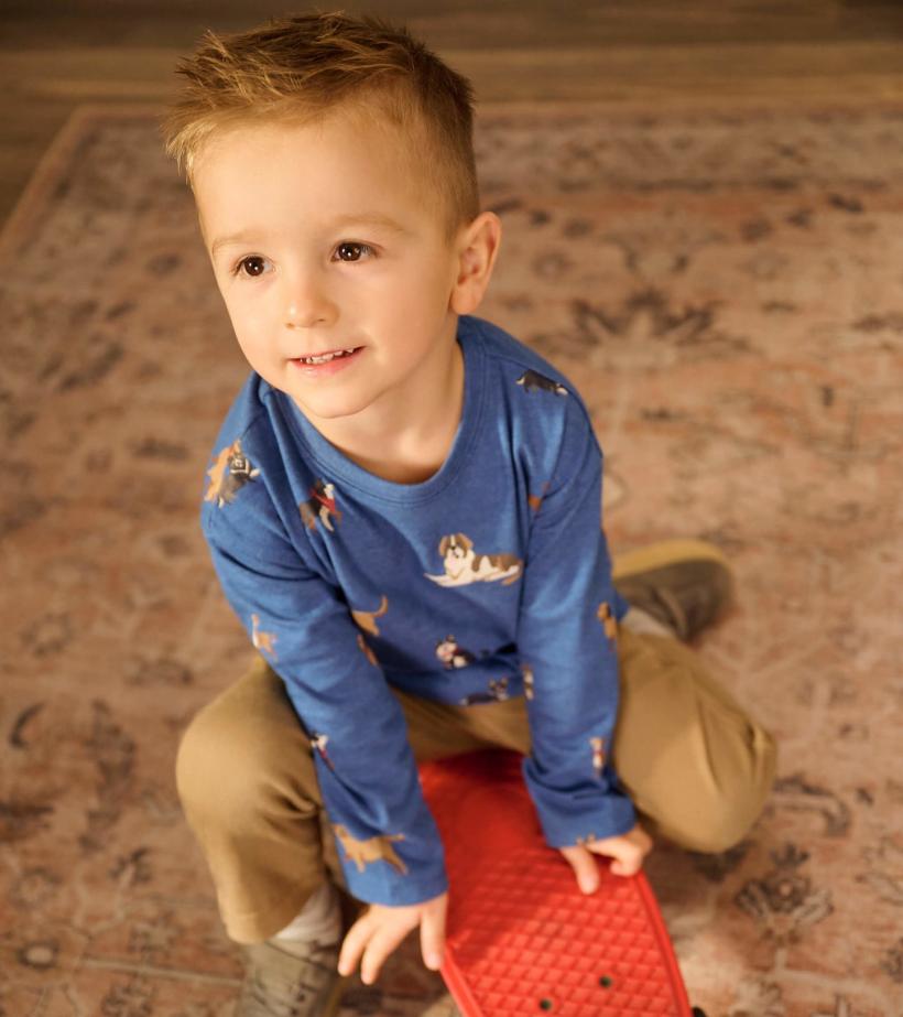 Baby &amp; Toddler Bandana Dogs Long Sleeve T-Shirt | Hatley Tops