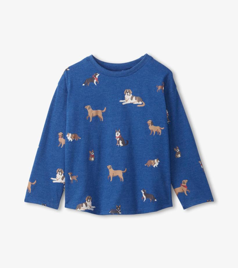 Baby &amp; Toddler Bandana Dogs Long Sleeve T-Shirt | Hatley Tops