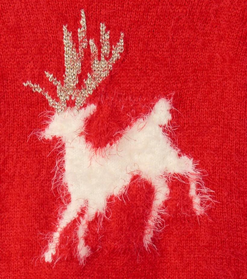 Baby &amp; Toddler Christmas Reindeer Fuzzy Sweater Dress | Hatley Dresses