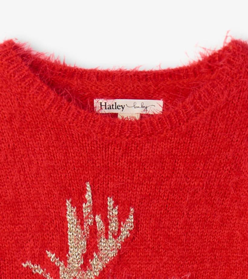 Baby &amp; Toddler Christmas Reindeer Fuzzy Sweater Dress | Hatley Dresses
