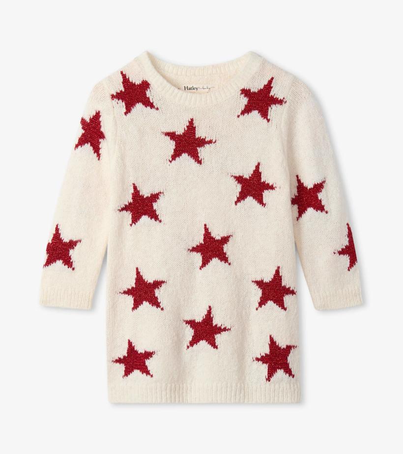 Baby &amp; Toddler Christmas Stars Sweater Dress | Hatley Dresses