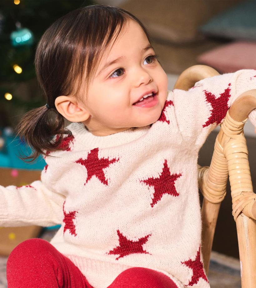 Baby &amp; Toddler Christmas Stars Sweater Dress | Hatley Dresses