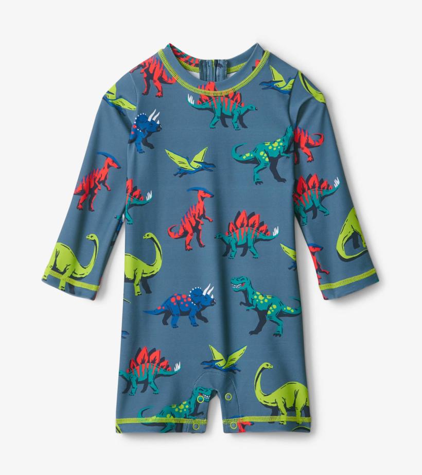Baby &amp; Toddler Dangerous Dinos Baby One-Piece Rashguard | Hatley Swimwear
