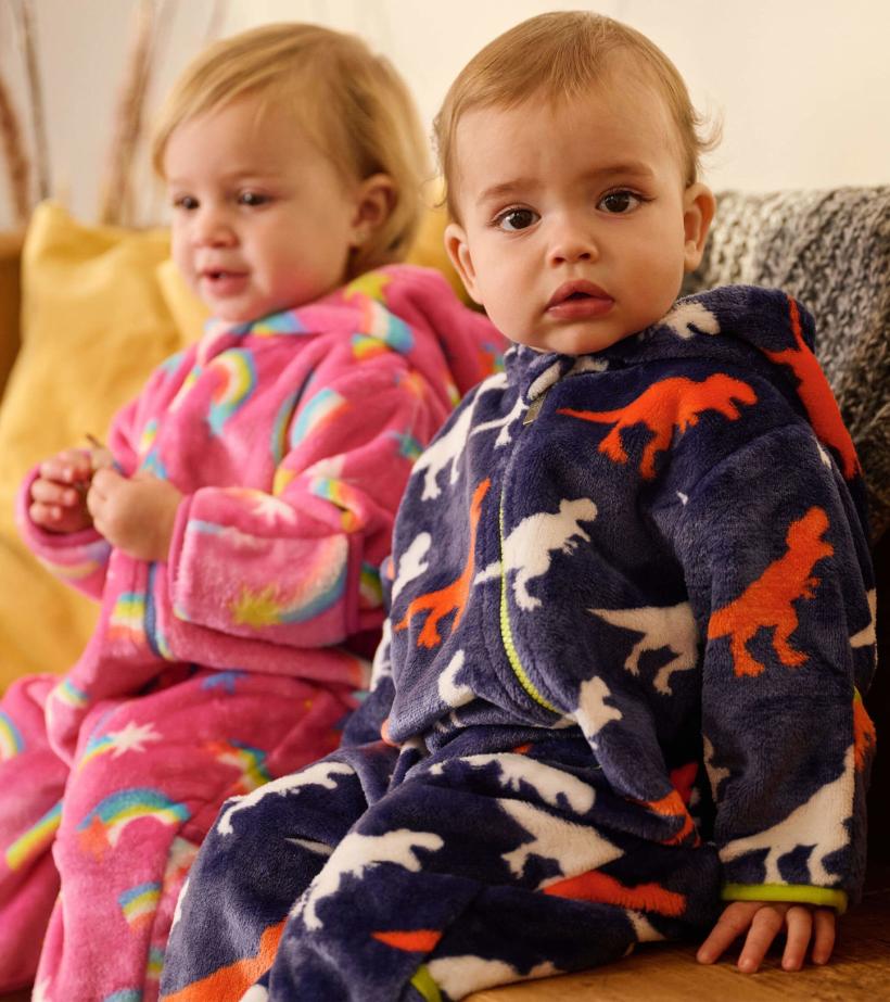 Baby &amp; Toddler Dinosaur Silhouettes Baby Fleece Suit | Hatley Sweaters