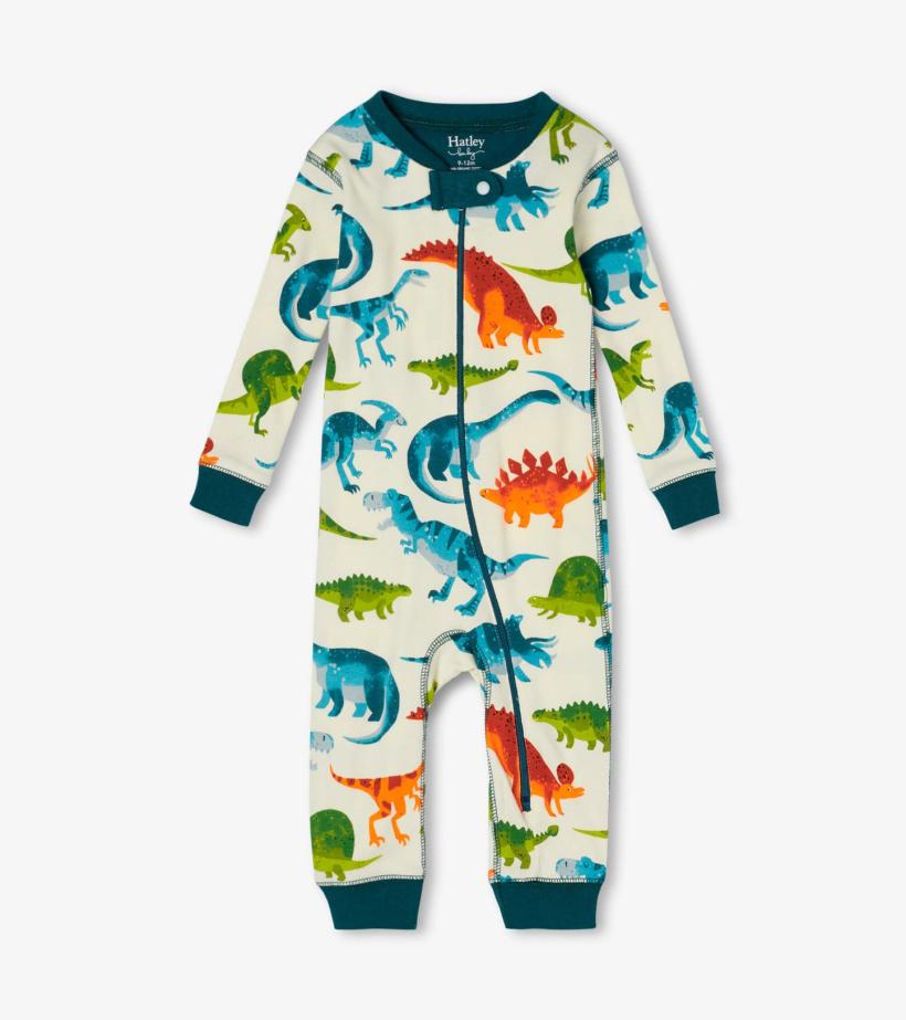 Baby &amp; Toddler Dinosaurs Organic Cotton Baby Sleeper | Hatley Sleepwear