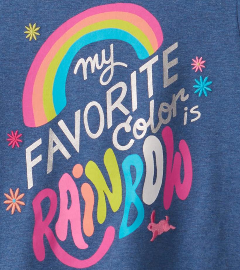 Baby &amp; Toddler Favorite Color Is Rainbow Long Sleeve T-Shirt | Hatley Tops