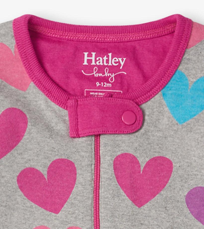 Baby &amp; Toddler Fun Hearts Baby Footed Sleeper | Hatley Sleepwear