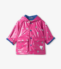 Baby &amp; Toddler Glitter Stars Baby Raincoat | Hatley Rainwear