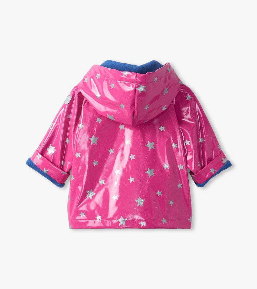 Baby &amp; Toddler Glitter Stars Baby Raincoat | Hatley Rainwear