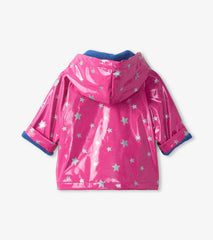 Baby &amp; Toddler Glitter Stars Baby Raincoat | Hatley Rainwear