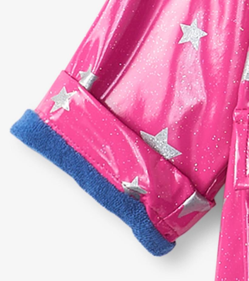 Baby &amp; Toddler Glitter Stars Baby Raincoat | Hatley Rainwear
