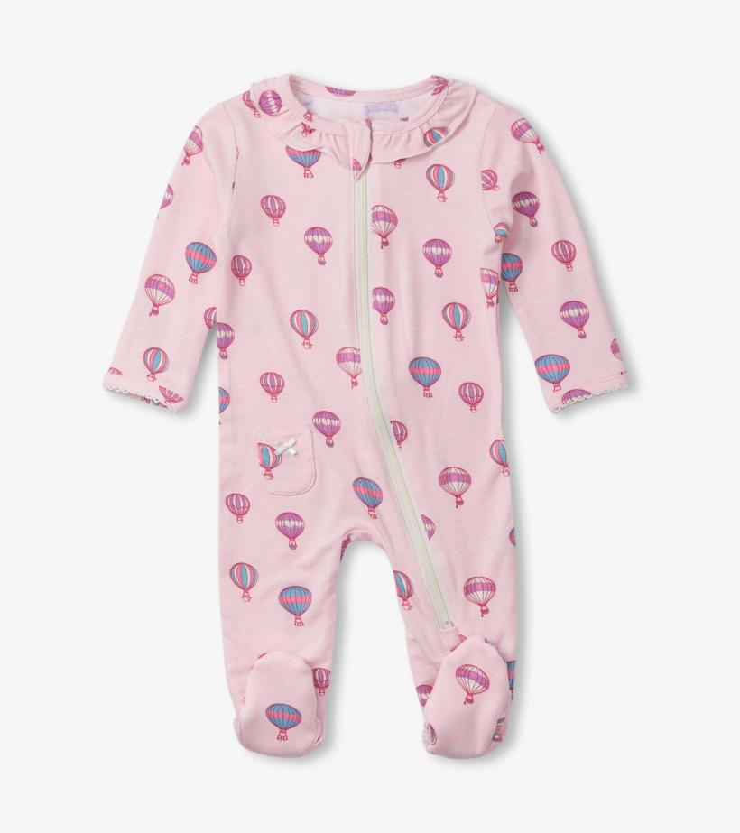 Baby &amp; Toddler Hot Air Balloons Newborn Ruffle Footed Sleeper | Hatley Sleepwear