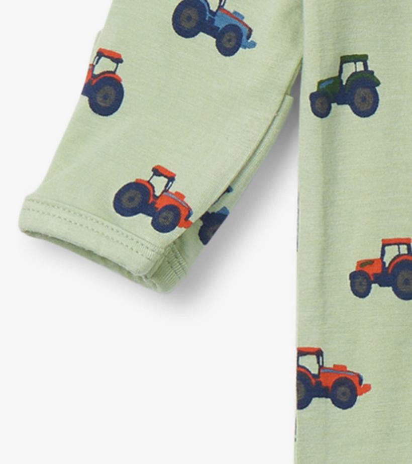 Baby &amp; Toddler Little Tractors Newborn Zip-Up Footed Sleeper | Hatley Sleepwear