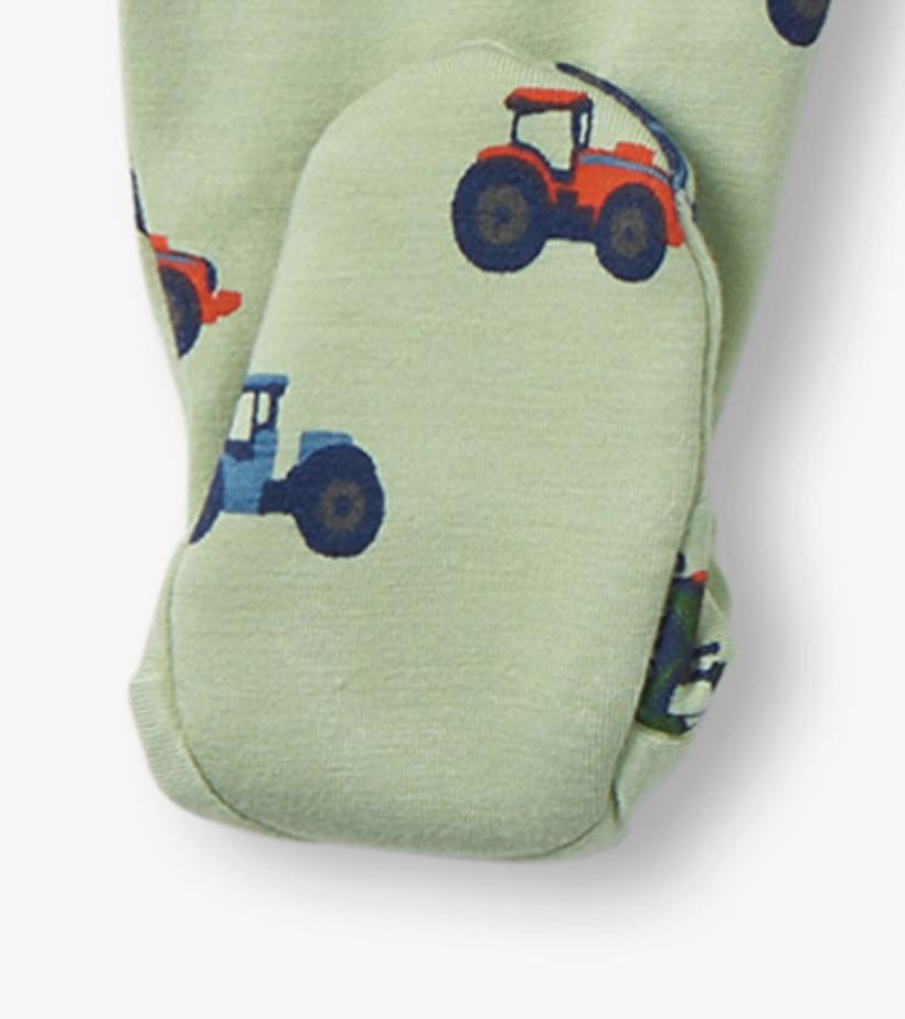 Baby &amp; Toddler Little Tractors Newborn Zip-Up Footed Sleeper | Hatley Sleepwear