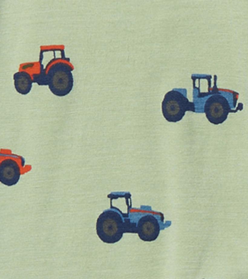 Baby &amp; Toddler Little Tractors Newborn Zip-Up Footed Sleeper | Hatley Sleepwear