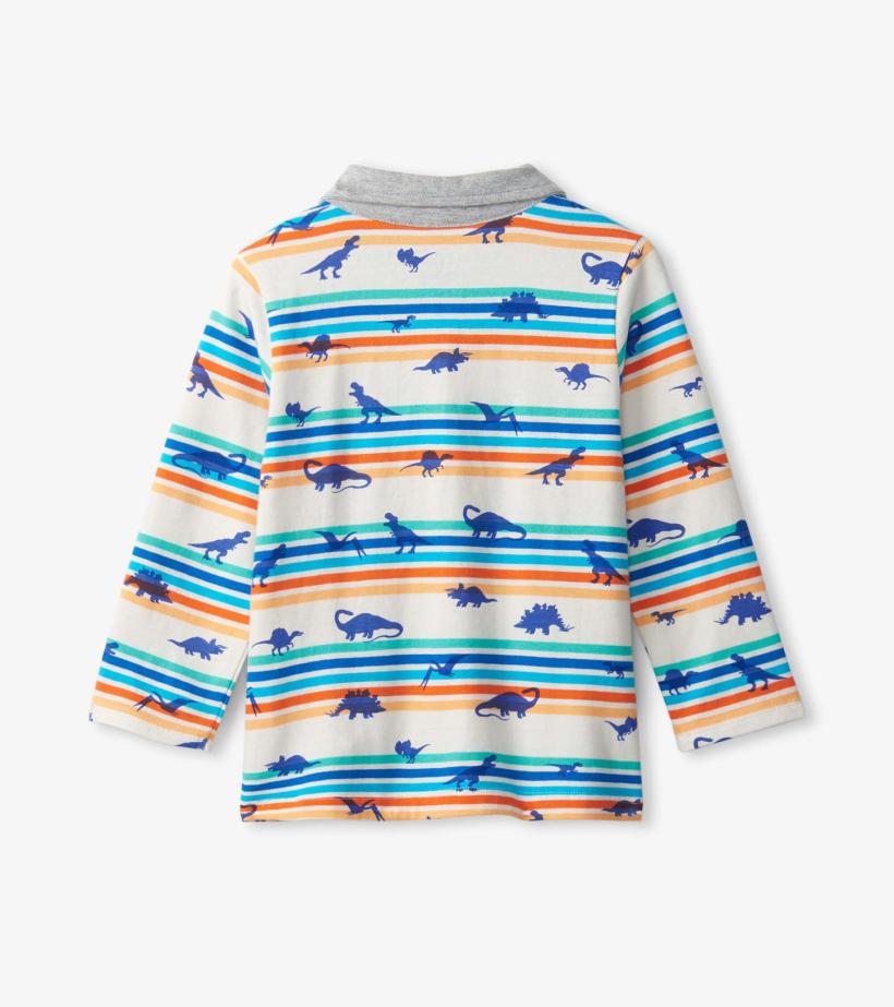 Baby &amp; Toddler Mini Dinos Long Sleeve Polo T-Shirt | Hatley Tops