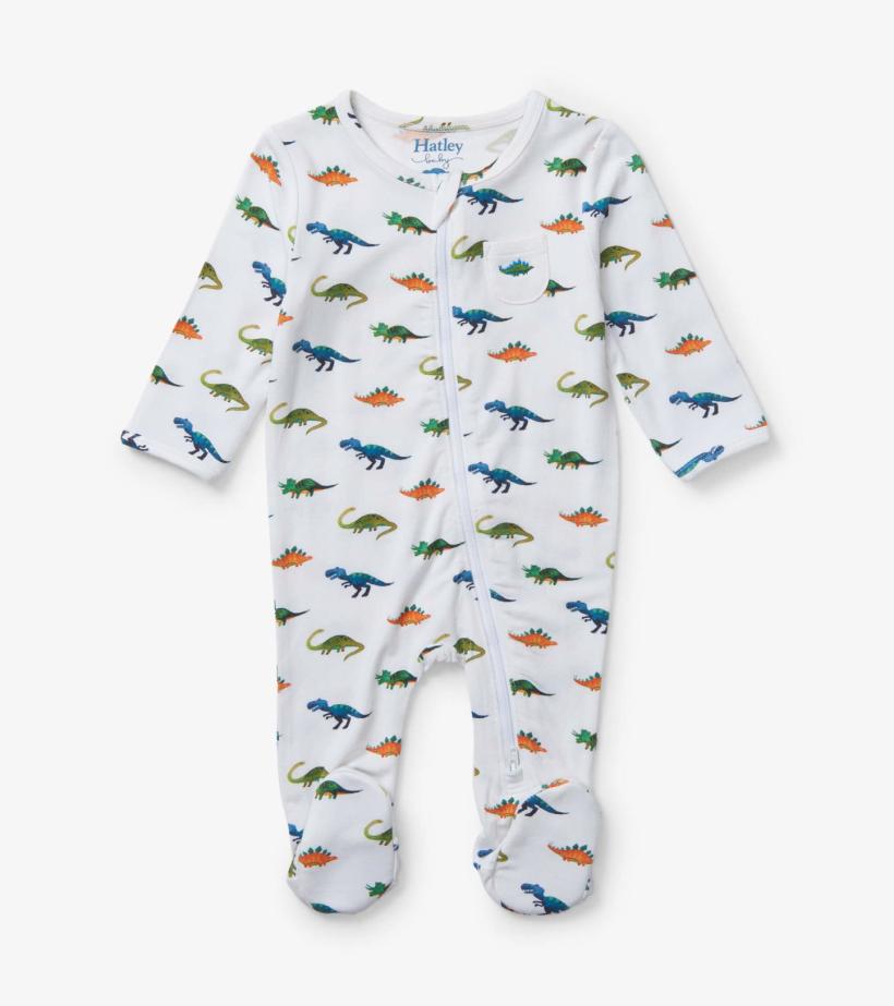 Baby &amp; Toddler Painted Dinos Baby Footed Sleeper | Hatley Sleepwear