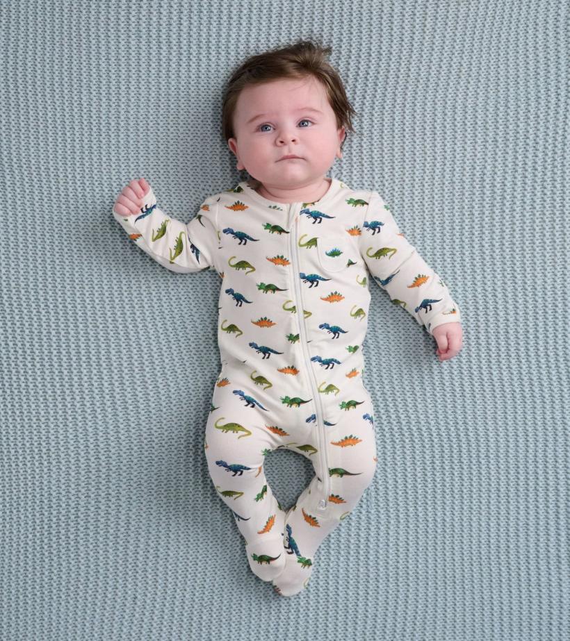Baby &amp; Toddler Painted Dinos Baby Footed Sleeper | Hatley Sleepwear