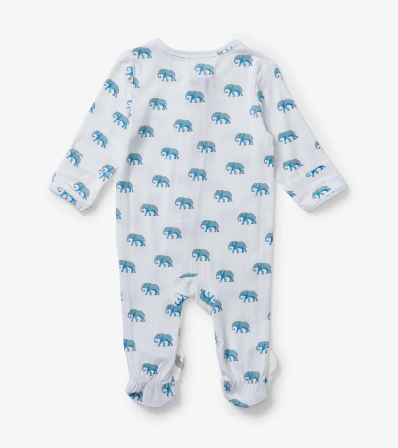 Baby &amp; Toddler Painted Elephants Baby Footed Sleeper | Hatley Sleepwear
