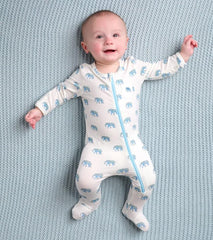 Baby &amp; Toddler Painted Elephants Baby Footed Sleeper | Hatley Sleepwear