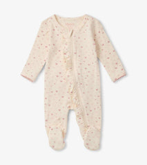 Baby &amp; Toddler Pretty Hearts Newborn Ruffle Footed Sleeper | Hatley Sleepwear