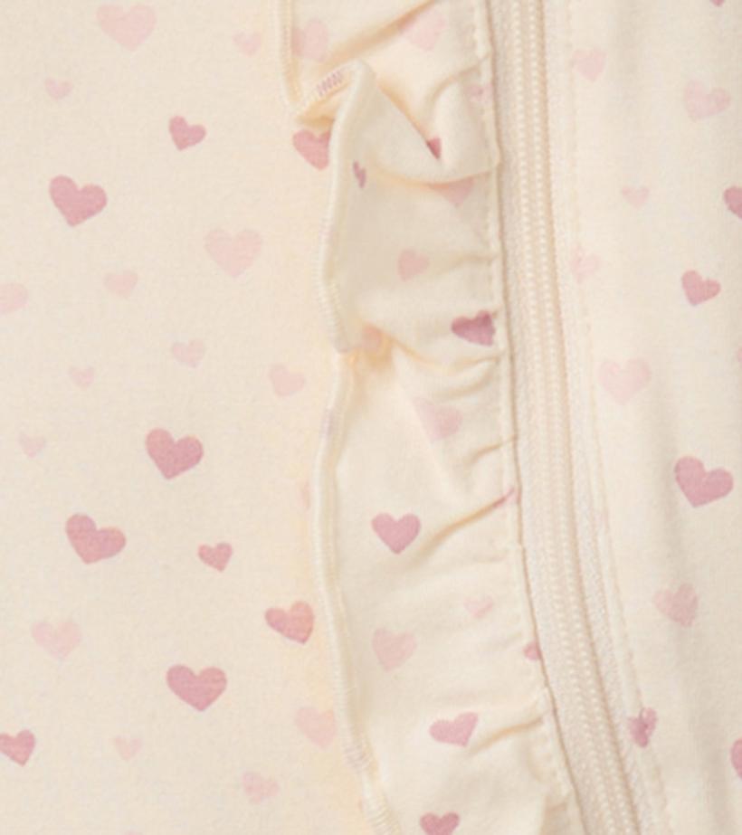 Baby &amp; Toddler Pretty Hearts Newborn Ruffle Footed Sleeper | Hatley Sleepwear