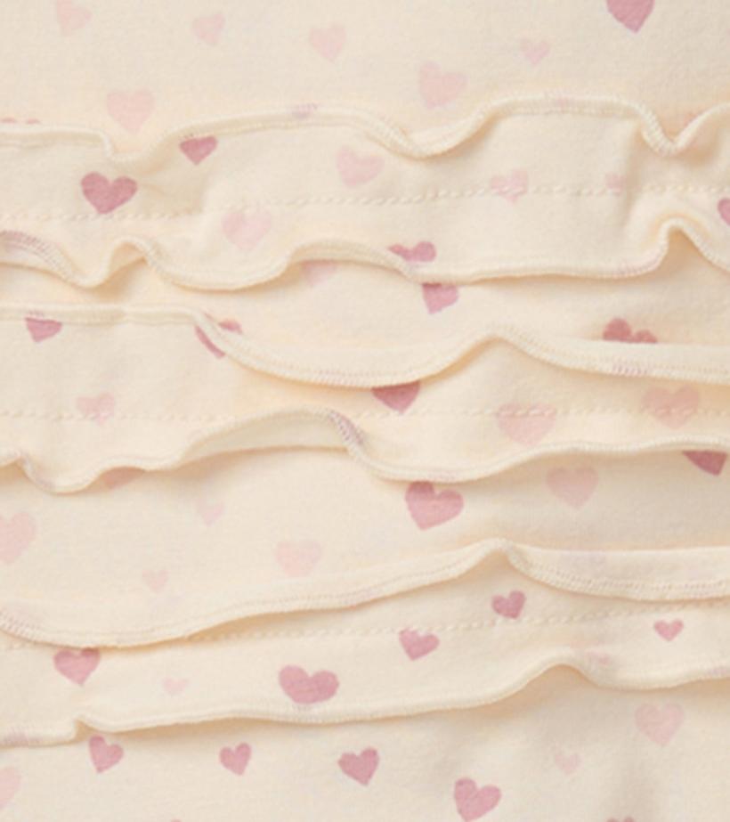Baby &amp; Toddler Pretty Hearts Newborn Ruffle Footed Sleeper | Hatley Sleepwear