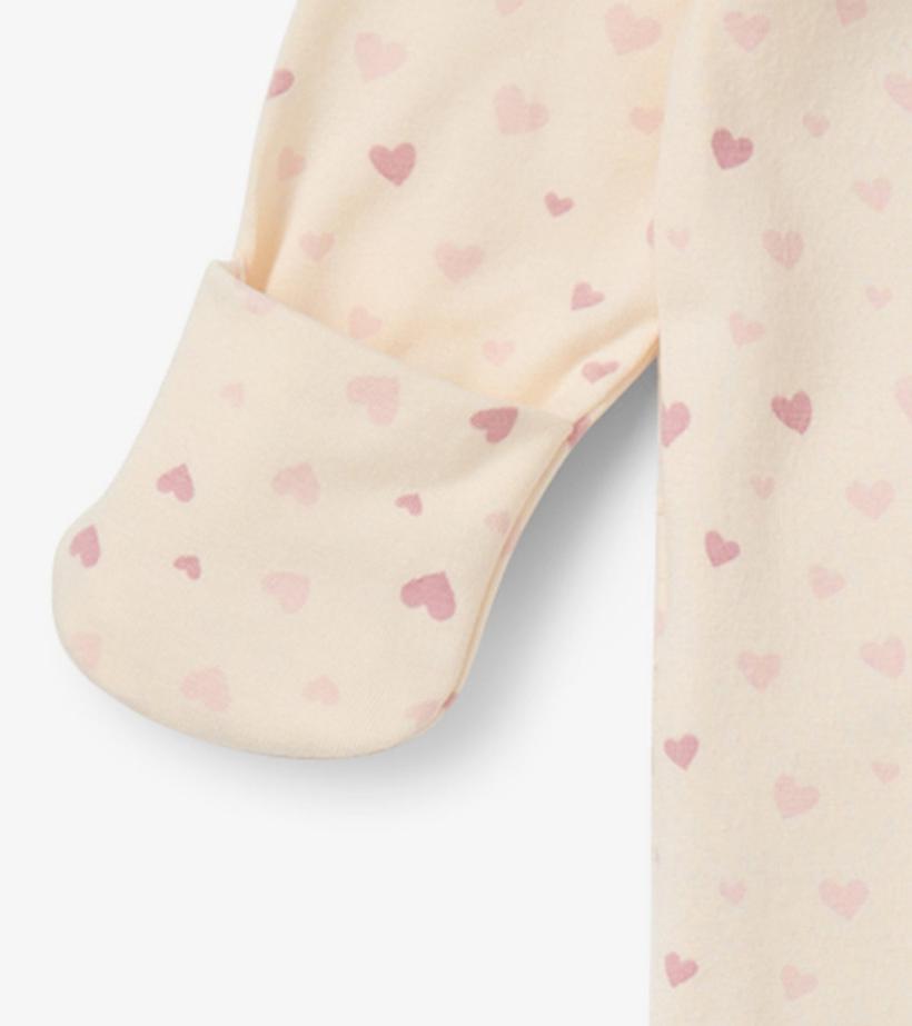 Baby &amp; Toddler Pretty Hearts Newborn Ruffle Footed Sleeper | Hatley Sleepwear