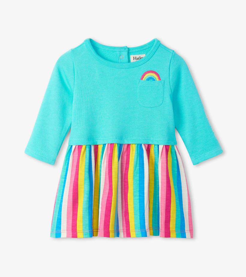 Baby &amp; Toddler Radiant Rainbow Layered Knit Dress | Hatley Dresses