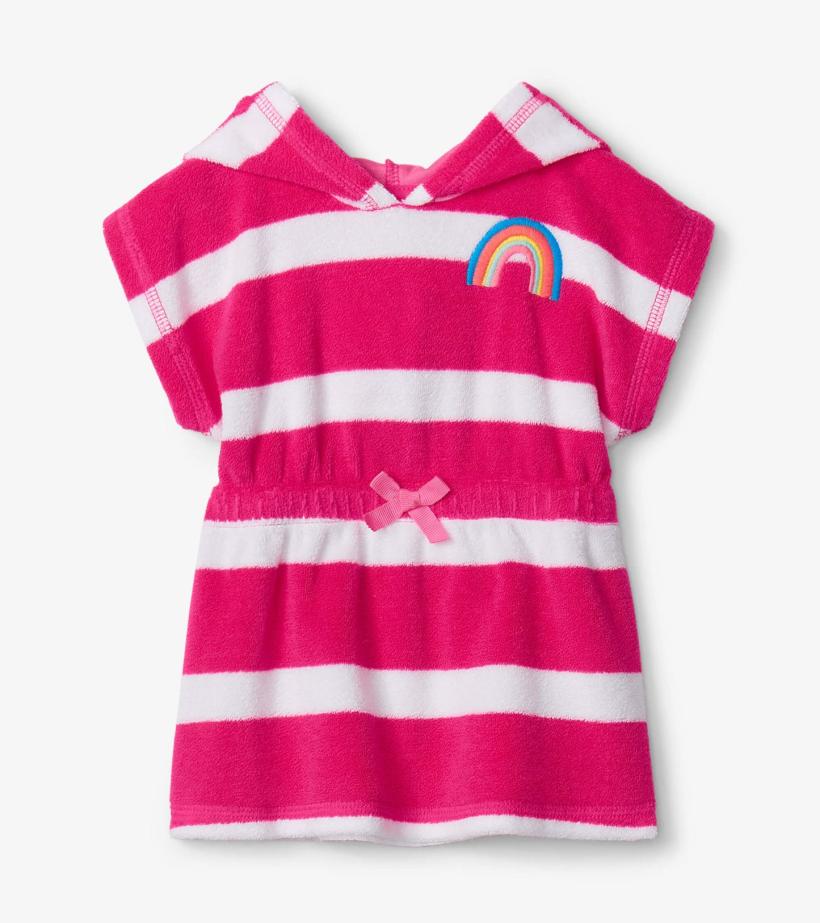 Baby &amp; Toddler Rainbow Stripe Baby Hooded Terry Cover-Up | Hatley Swimwear