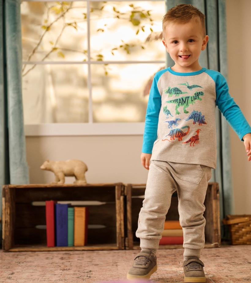 Baby &amp; Toddler Real Dinos Long Sleeve T-Shirt | Hatley Tops