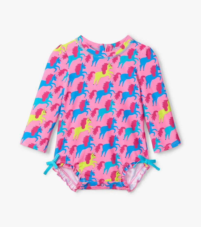 Baby &amp; Toddler Rock Star Unicorn Baby Rashguard Swimsuit | Hatley Swimwear