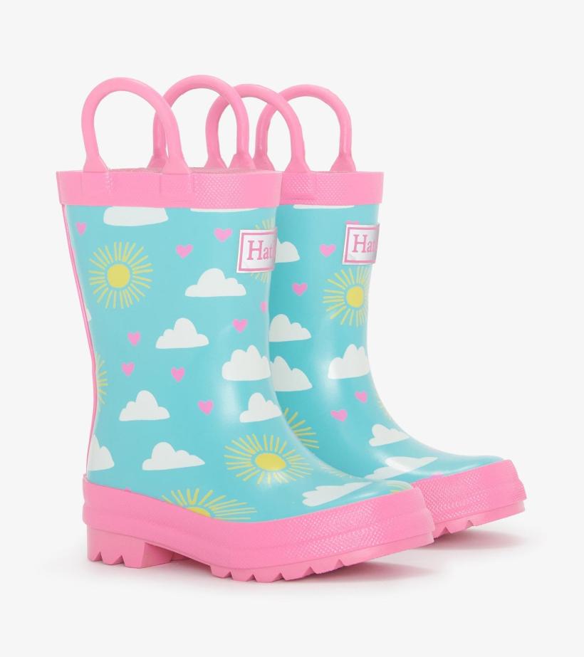 Baby &amp; Toddler Toddler Girls Happy Skies Rain Boots | Hatley Rainwear