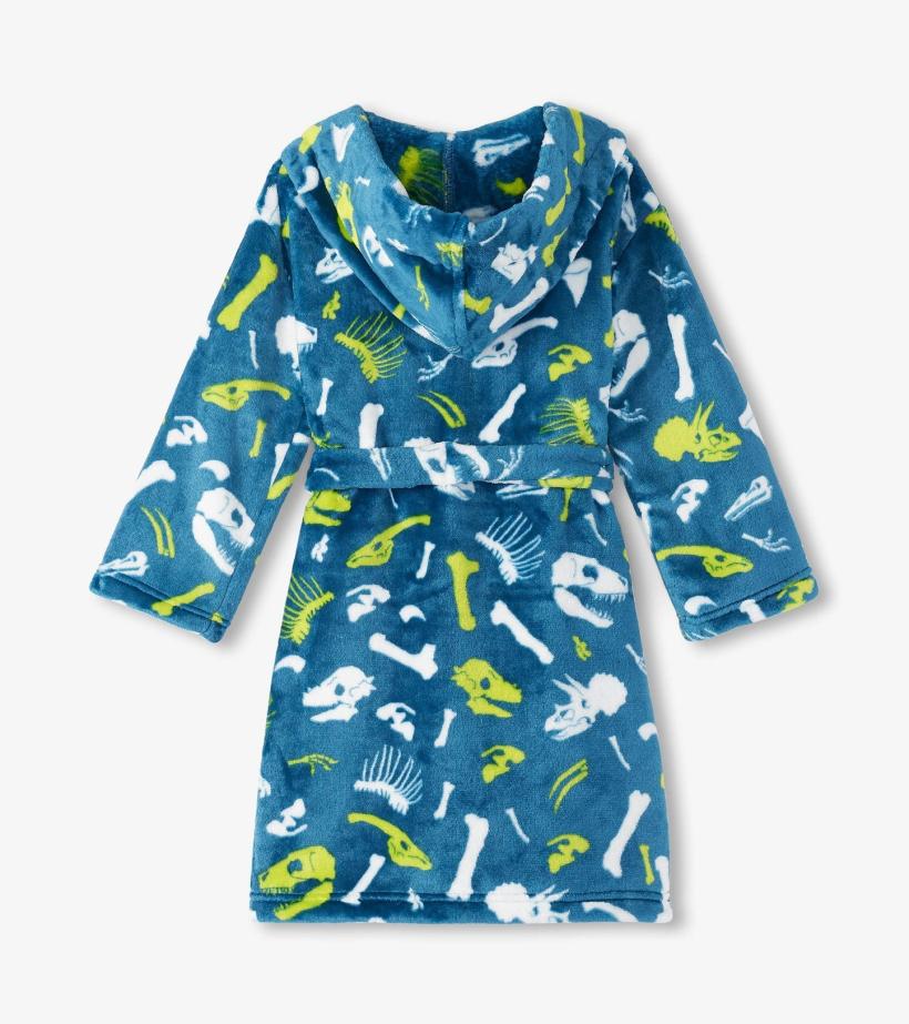 Boys Baby Boys Dino Fossils Fleece Robe | Hatley Sleepwear