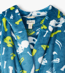 Boys Baby Boys Dino Fossils Fleece Robe | Hatley Sleepwear