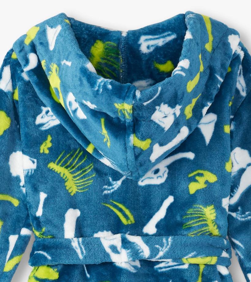 Boys Baby Boys Dino Fossils Fleece Robe | Hatley Sleepwear