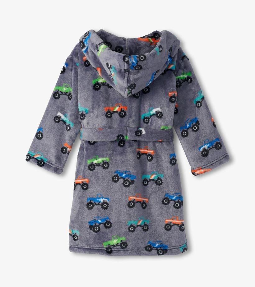 Boys Baby Boys Monster Trucks Fleece Robe | Hatley Sleepwear