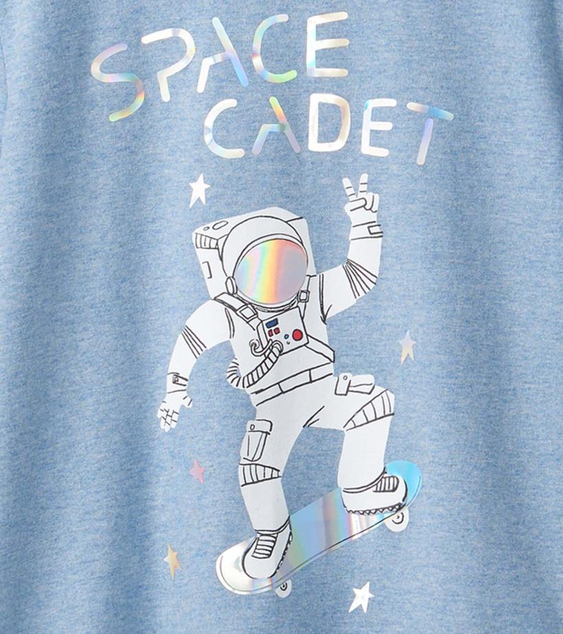 Boys Boys Astronaut Skateboarder Graphic T-Shirt | Hatley Tops