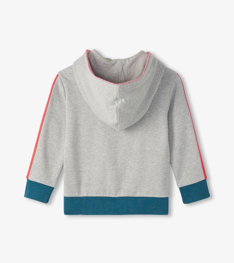 Boys Boys Athletic Grey Zip-Up Hoodie | Hatley Sweaters