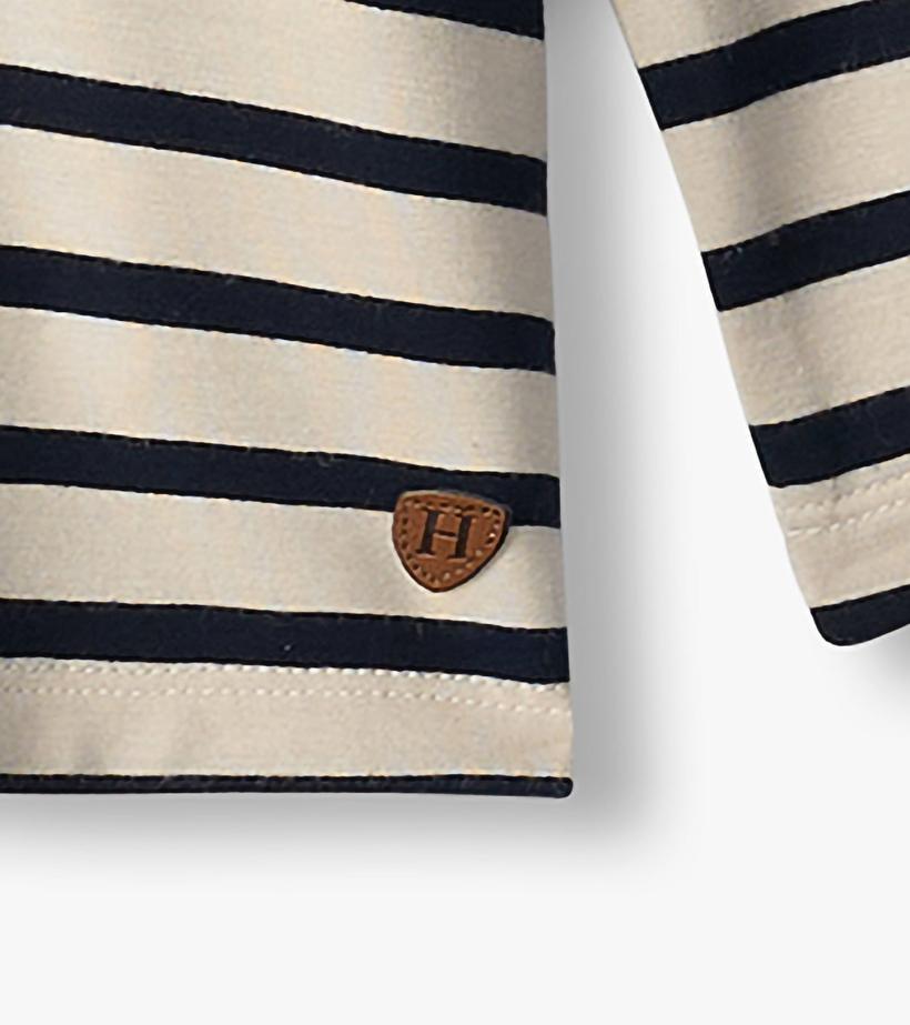 Boys Boys Black &amp; Cream Long Sleeve Bamboo T-Shirt | Hatley Tops